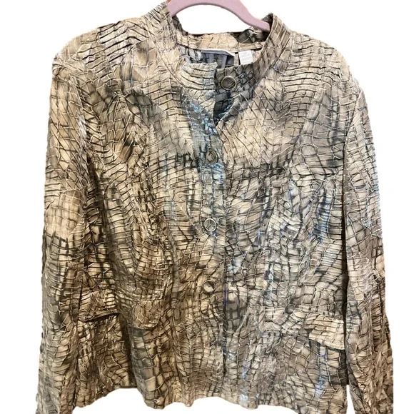 05. WOMENS CHICO’S 3/XL DETAIL JACKET - Picture 2 of 7